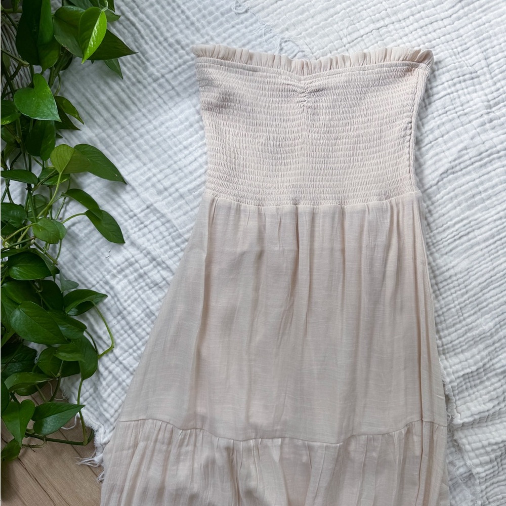 Strapless Tiered Maxi Dress